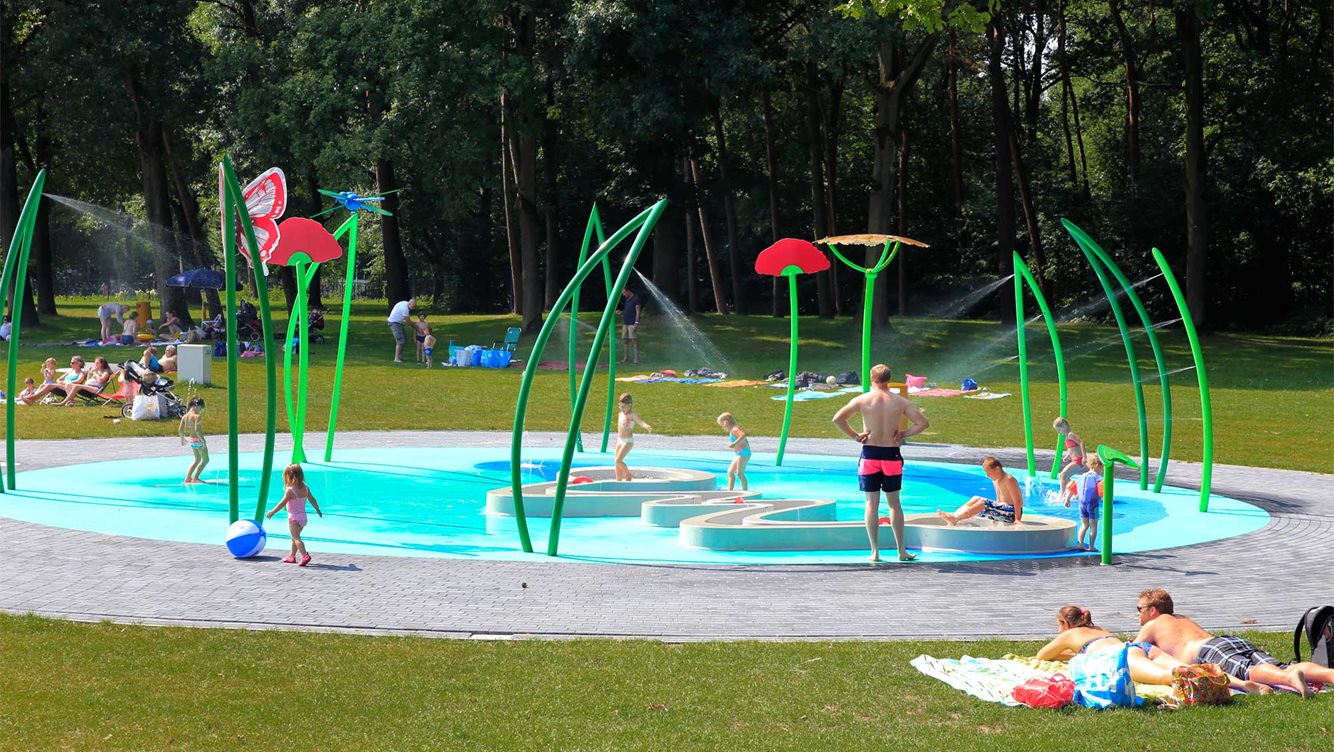 Waterspeelpark Splesj Molecaten Park Bosbad Hoeven 24 spraypark Watertuin